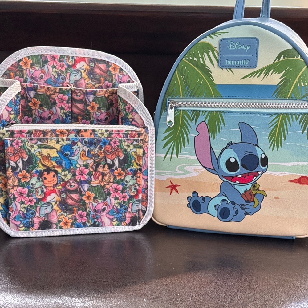 Loungefly Stitch Tropical Backpack & Insert Set